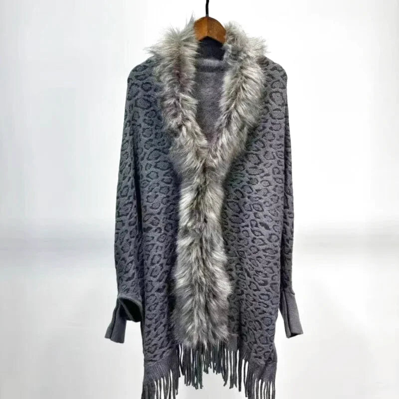 Echarpe Fourrure Léopard