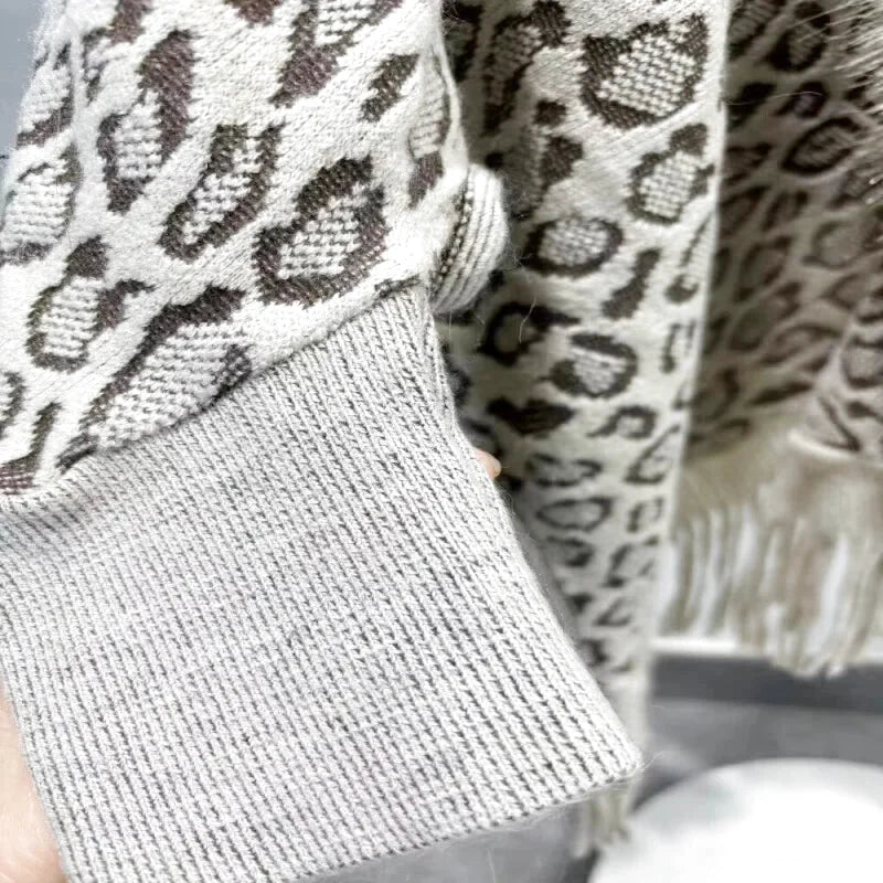 Echarpe Fourrure Léopard